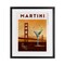 Stupell Industries Retro Martini & Bridge View Framed Print Under Glass, design by Brett Blumenthal
